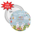 easter bunnies 2.25  Button (100 pack)