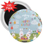 easter bunnies 3  Magnet (100 pack)