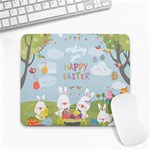 easter bunnies Large Mousepad