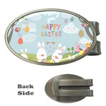 easter bunnies Money Clip (Oval)