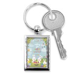 easter bunnies Key Chain (Rectangle)