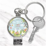 easter bunnies Nail Clippers Key Chain