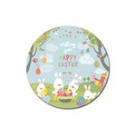 easter bunnies Magnet 3  (Round)