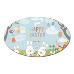 easter bunnies Magnet (Oval)