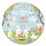 easter bunnies Magnet 5  (Round)