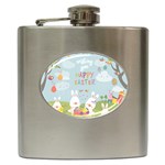 easter bunnies Hip Flask (6 oz)