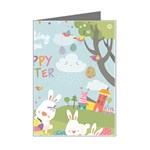 easter bunnies Mini Greeting Card