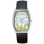 easter bunnies Barrel Style Metal Watch