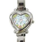 easter bunnies Heart Italian Charm Watch