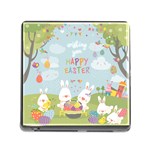 easter bunnies Memory Card Reader (Square)