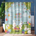 easter bunnies Shower Curtain 60  x 72  (Medium)