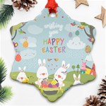 easter bunnies Ornament (Snowflake)