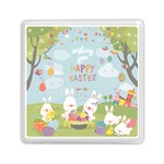 easter bunnies Memory Card Reader (Square)