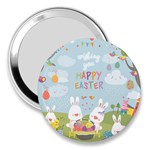 easter bunnies 3  Handbag Mirror