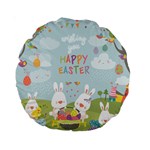 easter bunnies Standard 15  Premium Round Cushion 