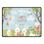 easter bunnies Double Sided Fleece Blanket (Small)