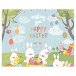 easter bunnies Double Sided Flano Blanket (Medium)