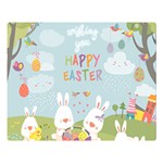 easter bunnies Double Sided Flano Blanket (Large)