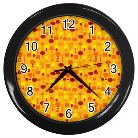 autumn0034 Wall Clock (Black) from ArtsNow.com Front