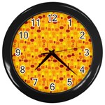 autumn0034 Wall Clock (Black)