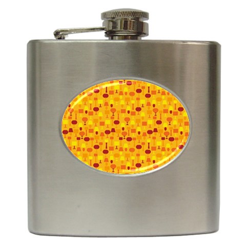 autumn0034 Hip Flask (6 oz) from ArtsNow.com Front