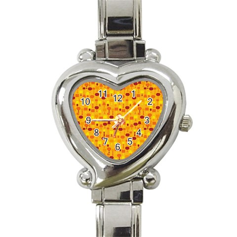 autumn0034 Heart Italian Charm Watch from ArtsNow.com Front