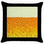 Beer snob Throw Pillow Case (Black)