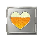 Beer snob Mega Link Heart Italian Charm (18mm)