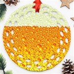 Beer snob Ornament (Round Filigree)