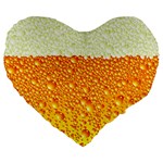 Beer snob Large 19  Premium Heart Shape Cushion