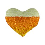 Beer snob Standard 16  Premium Flano Heart Shape Cushion 