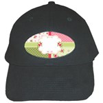 Shabby Chic Roses Black Cap