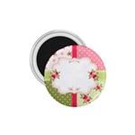 Shabby Chic Roses 1.75  Magnet