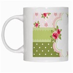 Shabby Chic Roses White Mug