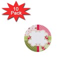 Shabby Chic Roses 1  Mini Button (10 pack) 