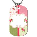 Shabby Chic Roses Dog Tag (One Side)