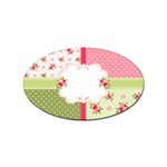 Shabby Chic Roses Sticker Oval (10 pack)