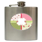 Shabby Chic Roses Hip Flask (6 oz)