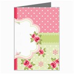 Shabby Chic Roses Greeting Card