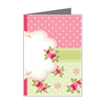 Shabby Chic Roses Mini Greeting Card