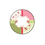 Shabby Chic Roses Hat Clip Ball Marker (4 pack)