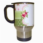 Shabby Chic Roses Travel Mug (White)