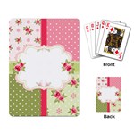 Shabby Chic Roses Playing Cards Single Design