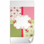 Shabby Chic Roses Canvas 40  x 72 