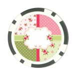 Shabby Chic Roses Poker Chip Card Guard