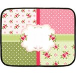 Shabby Chic Roses Fleece Blanket (Mini)