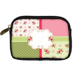 Shabby Chic Roses Digital Camera Leather Case