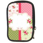 Shabby Chic Roses Compact Camera Leather Case