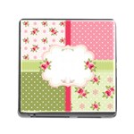 Shabby Chic Roses Memory Card Reader (Square)