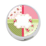 Shabby Chic Roses 4-Port USB Hub (One Side)